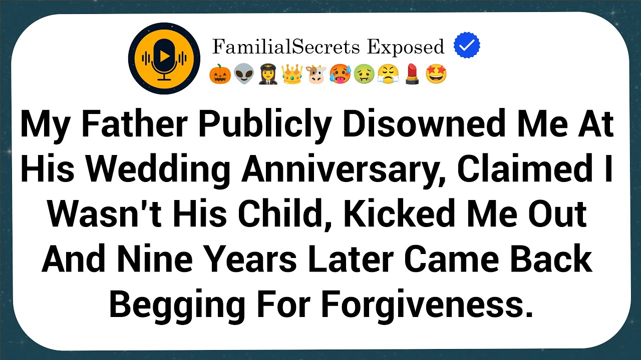 My Father Publicly Disowned Me At His Wedding Anniversary, Claimed I Wasn’t His Child, Kicked Me Out