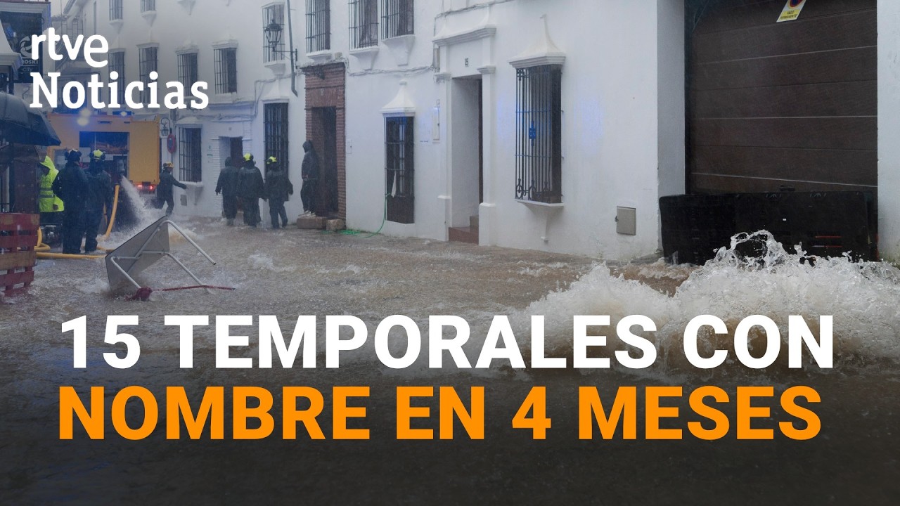 TEMPORALES SUCESIVOS | 15 BORRASCAS de ALTA INTENSIDAD han AZOTADO ESPAÑA desde OCTUBRE
