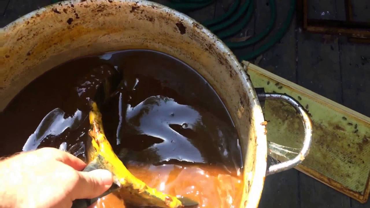 Rendering Beeswax - First Melt and Filter