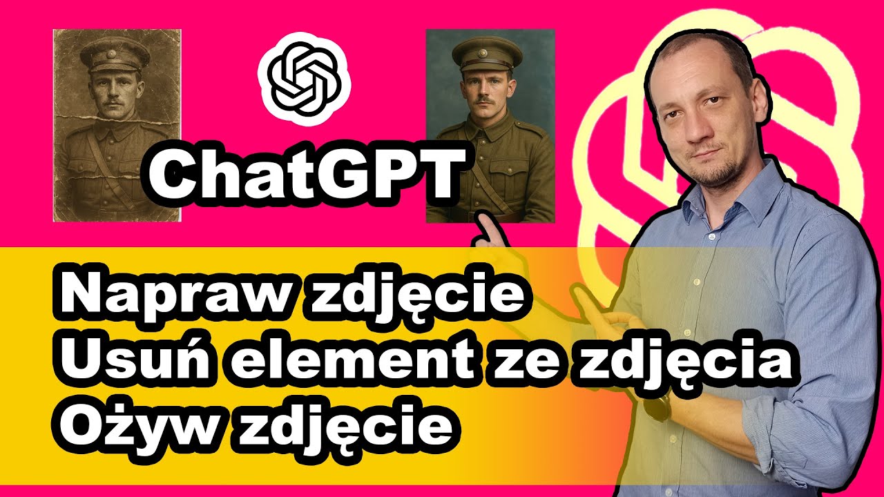 Napraw zdjęcie lub usuń element ze zdjęcia dzięki ChatGPT. Ożyw postać na zdjęciu dzięki AI.