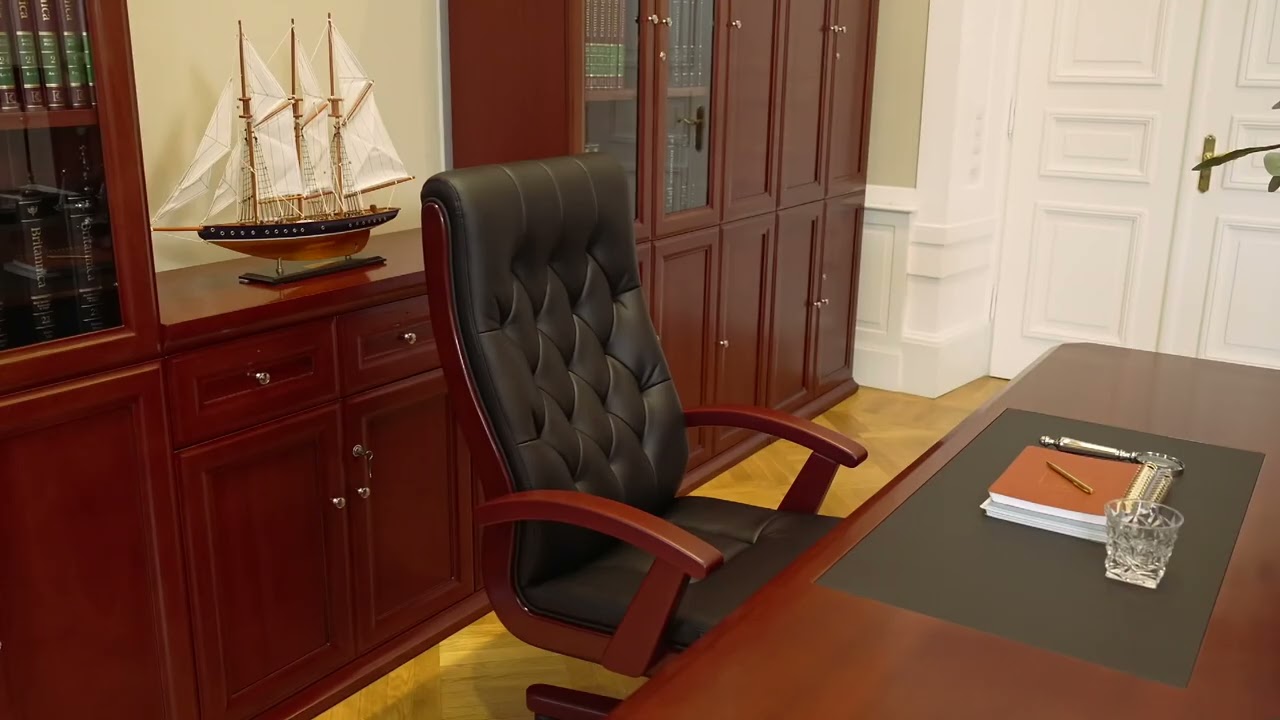 Fotel sk&oacute;rzany gabinetowy Consul