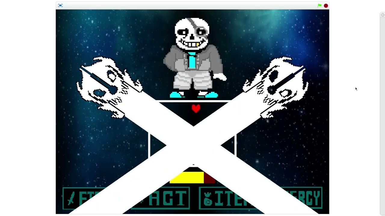 galaxytale sans neutrel fight (scratch)