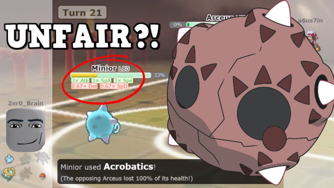 SHELL SMASH MINIOR IS UNFAIR! (Pokemon Showdown Random Battles)