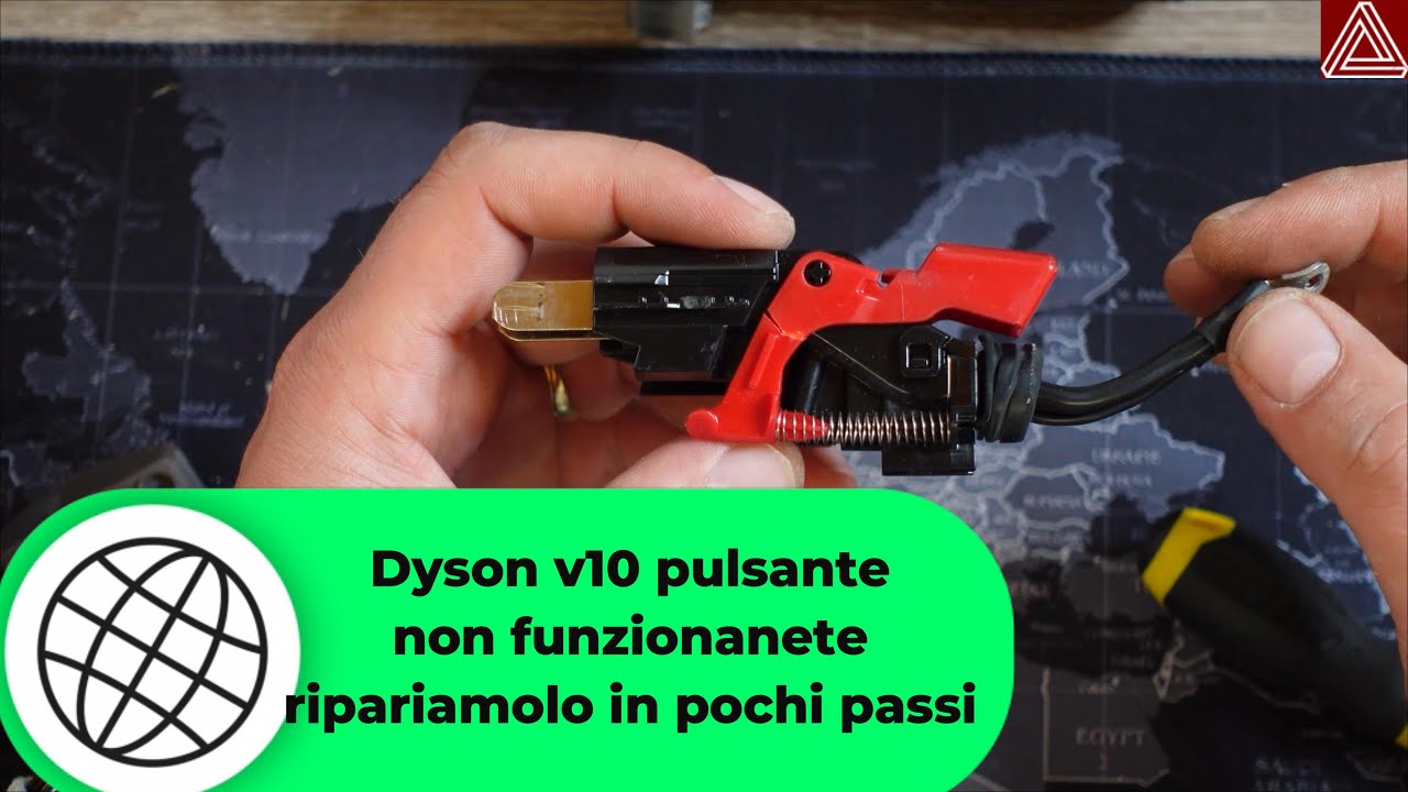DYSON V 10 RIPARAZIONE PULSANTE ACCENSIONE