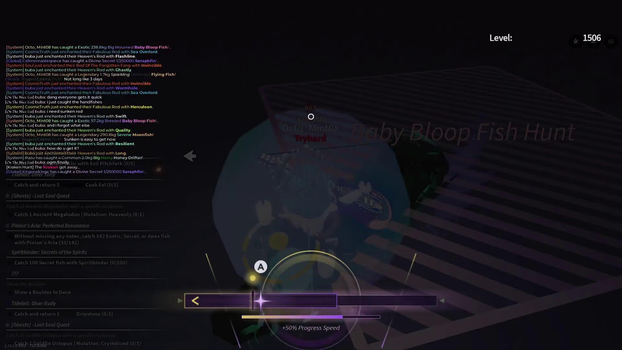 Fisch: Day 104 Grinding for Rare Rods & Compete the Bestiary