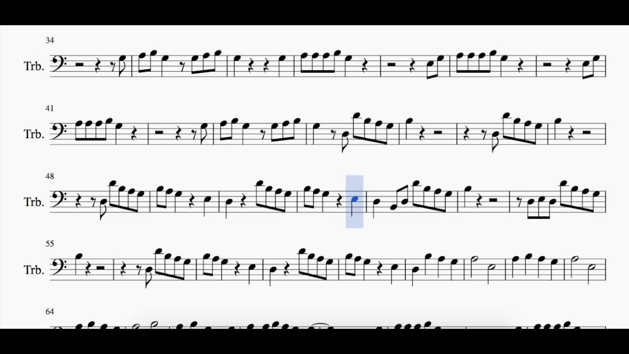 Shake it off - Taylor Swift - Sheet Music Cover [Trombone]