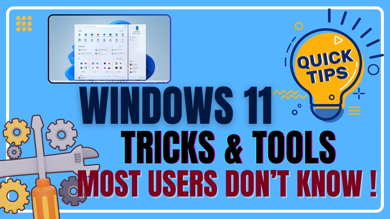 🔍 Windows 11 Secret Tools Explained – Hidden Features Unlocked!