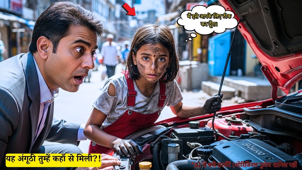 गरीब बच्ची ने अरबपति की Mustang ठीक की, उसकी अंगूठी देखकर वह स्तब्ध रह गया!