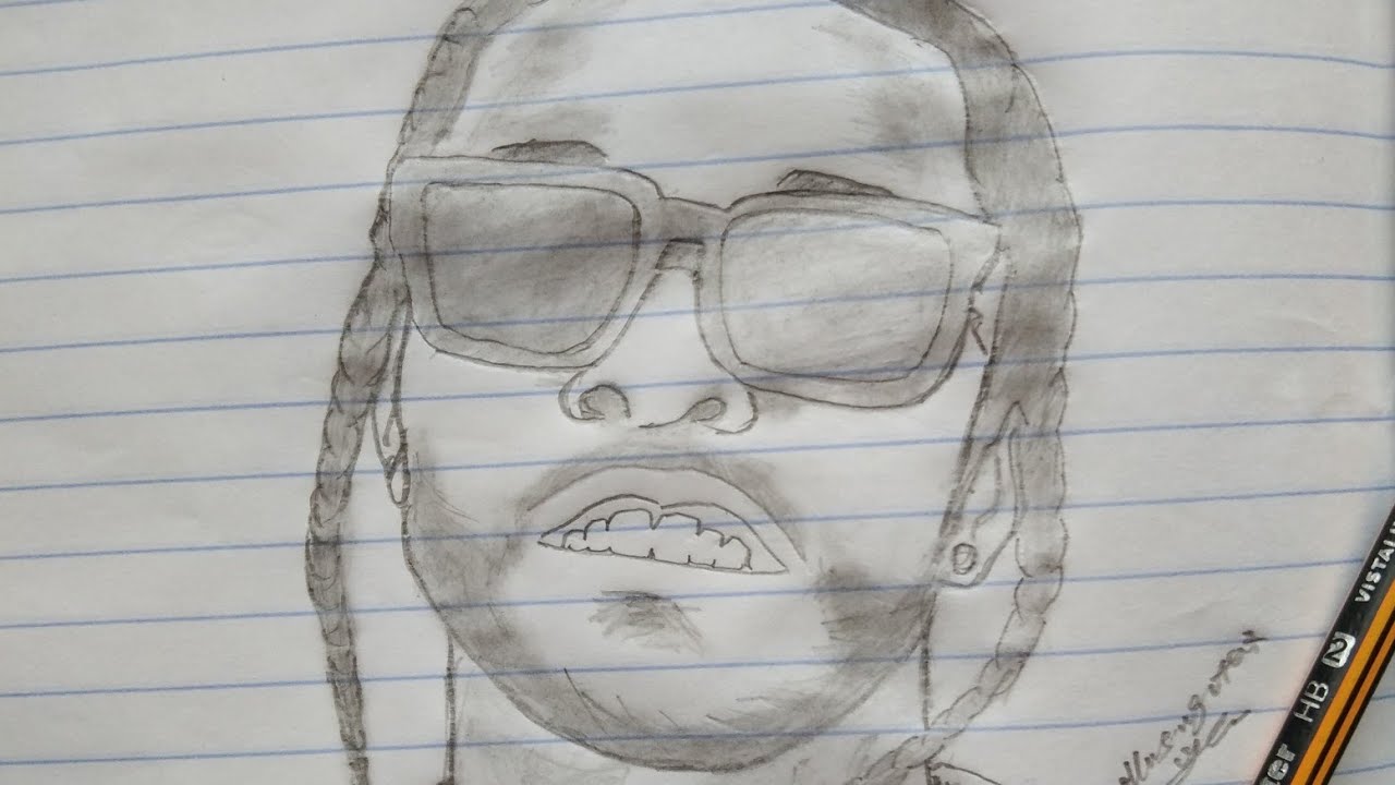 Drawing Pop Smoke.