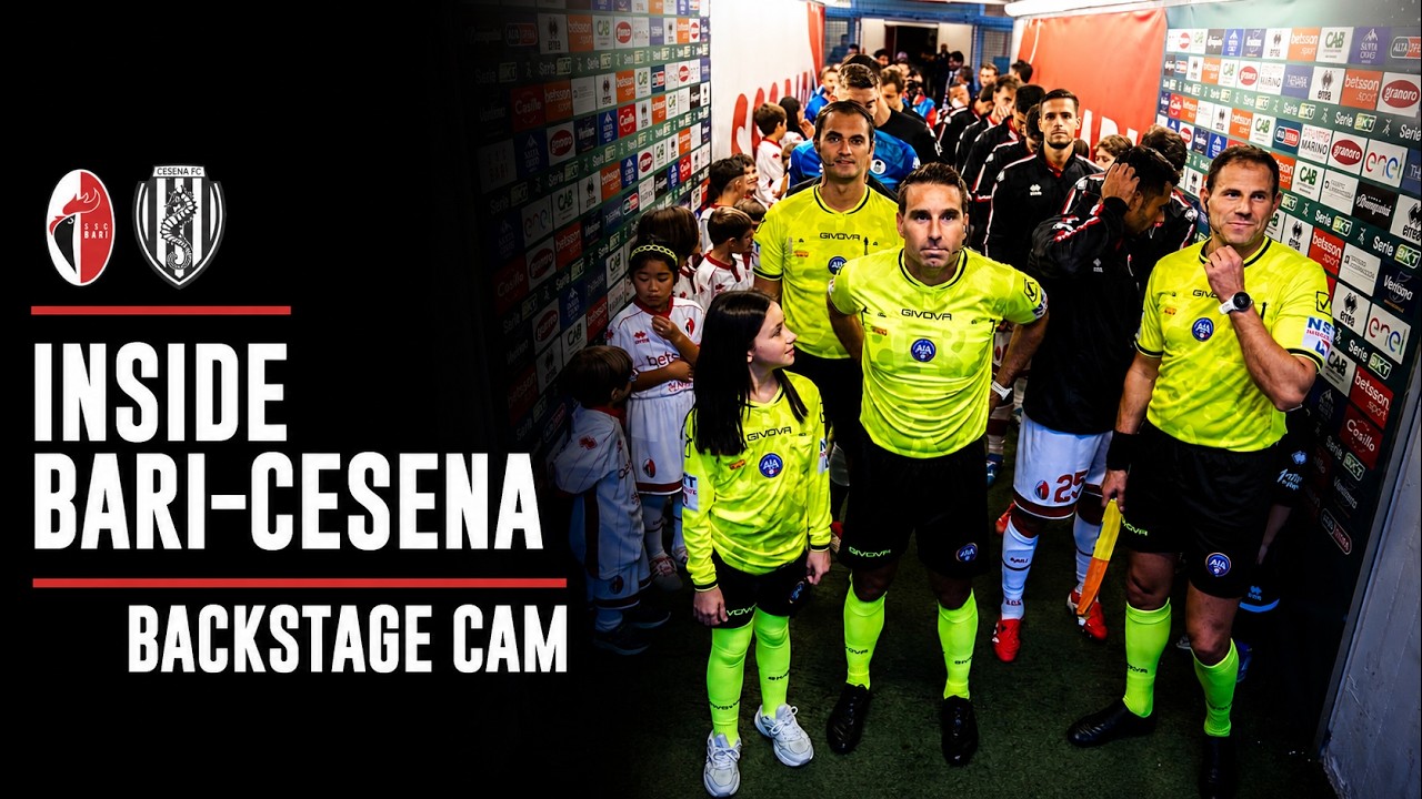 BARI 1-0 CESENA | ⚪🔴 🎥 BACKSTAGE CAM  | 11&ordf; giornata SerieBKT 2025/26