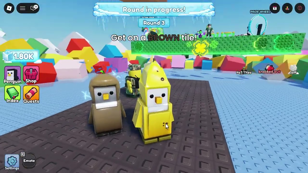 playing knockout with my friend