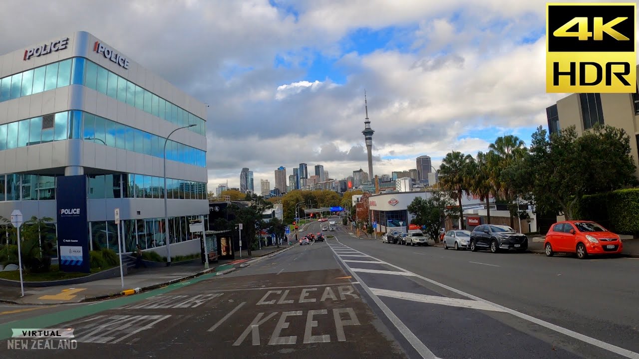 【4K HDR】Driving From Ponsonby To Auckland City New Zealand!