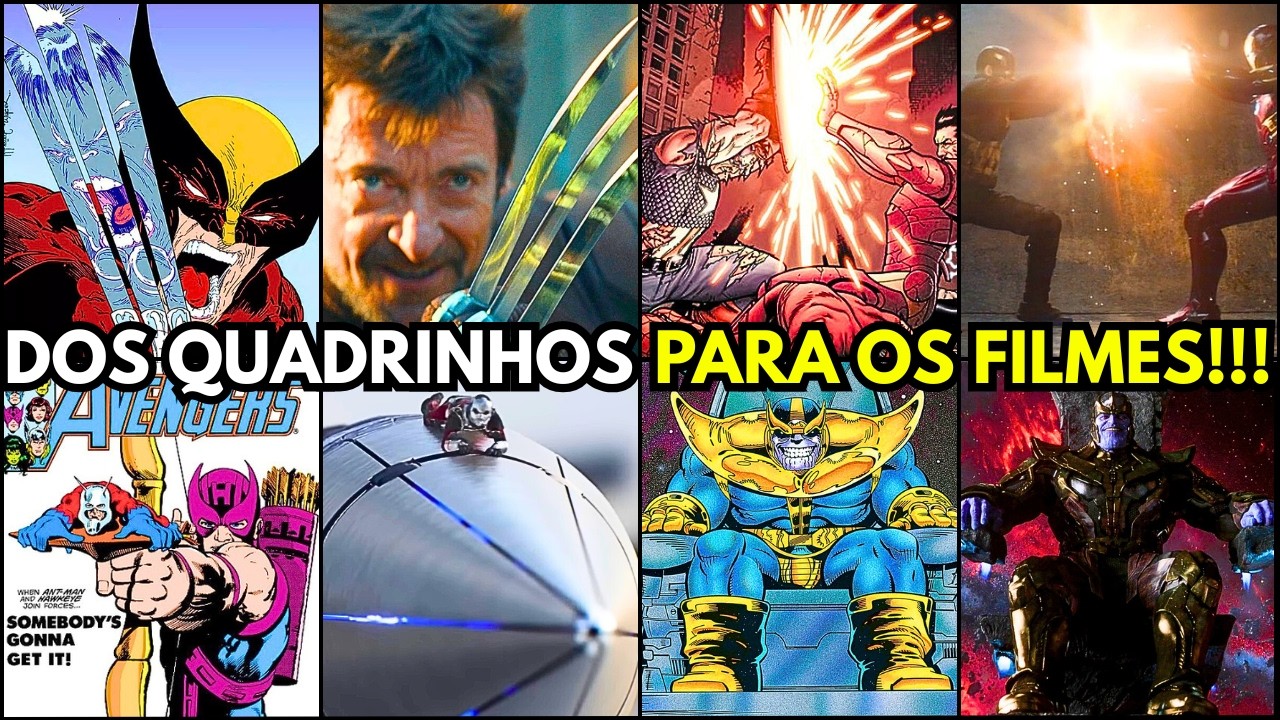 30 CENAS EM FILMES DE SUPER HERÓIS QUE SAIRAM DIRETO DOS QUADRINHOS!!!