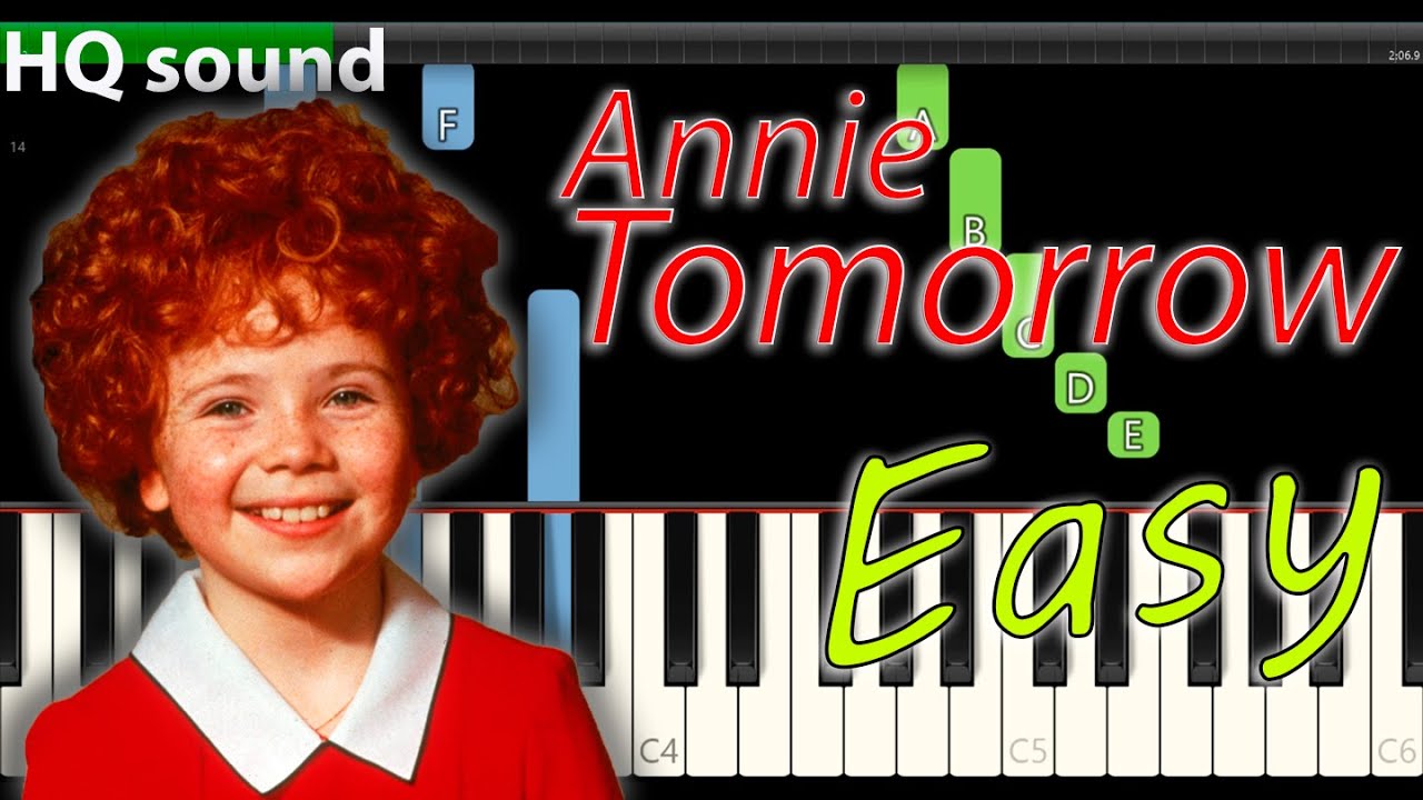 Annie - Tommorow | FREE midi | EASY Piano tutorial