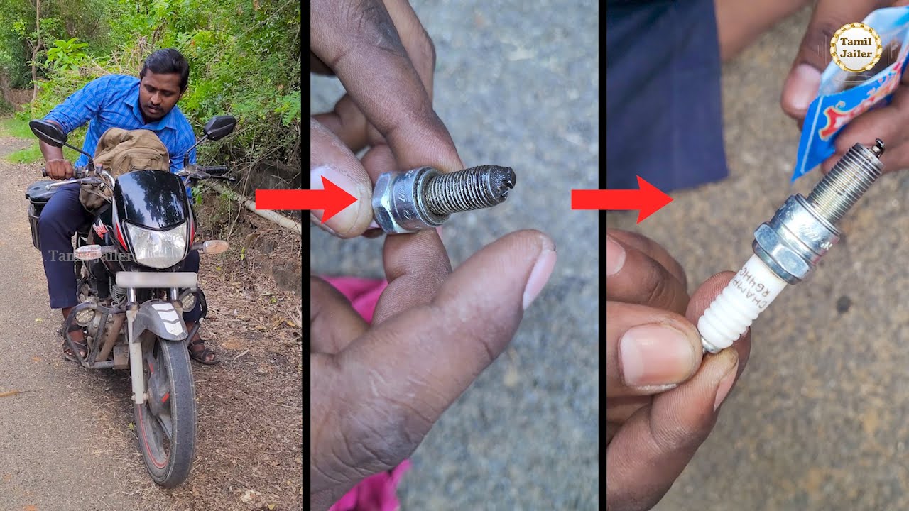 How to clean Spark plug on Bike