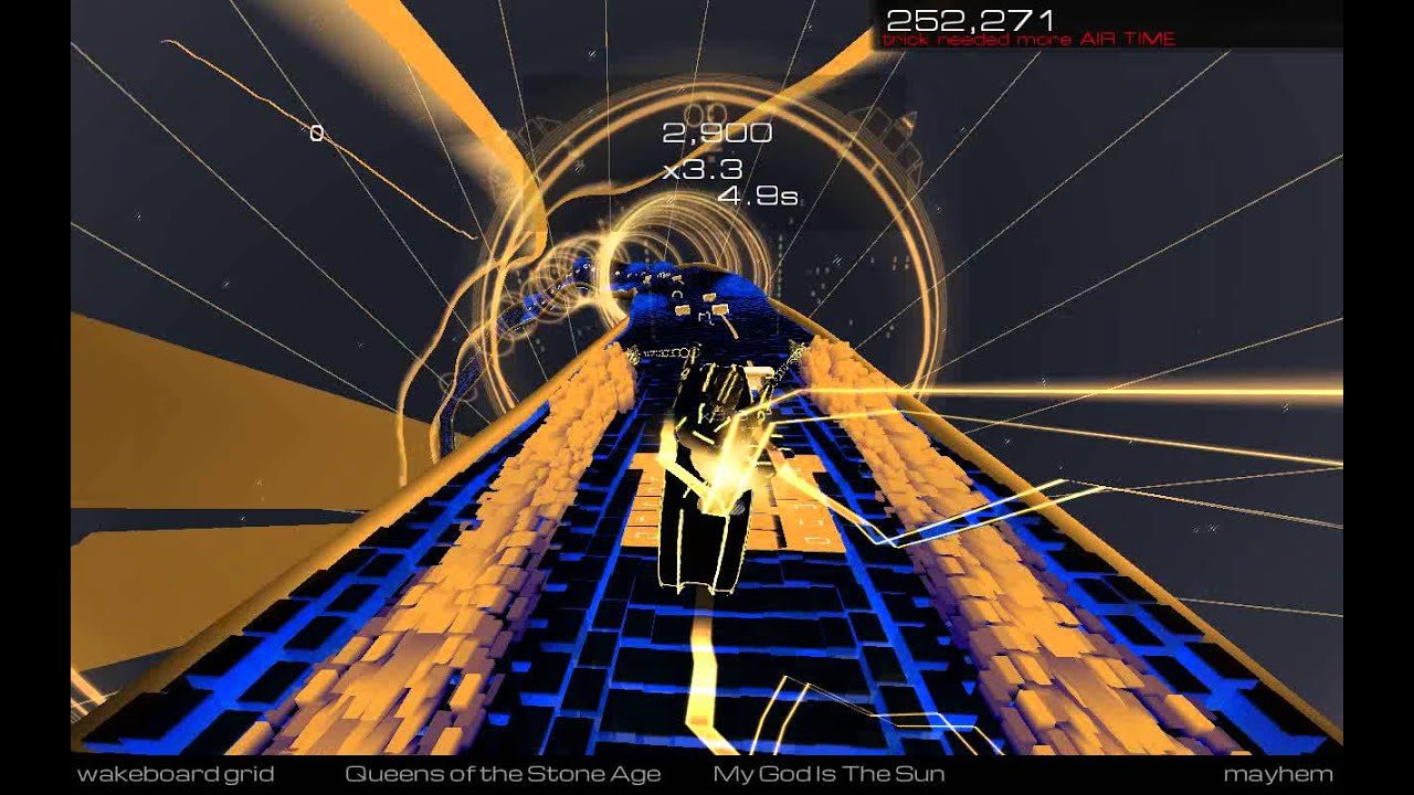 Audiosurf 2 - My God Is the Sun (Queens of the Stone Age) - Wakeboard Grid
