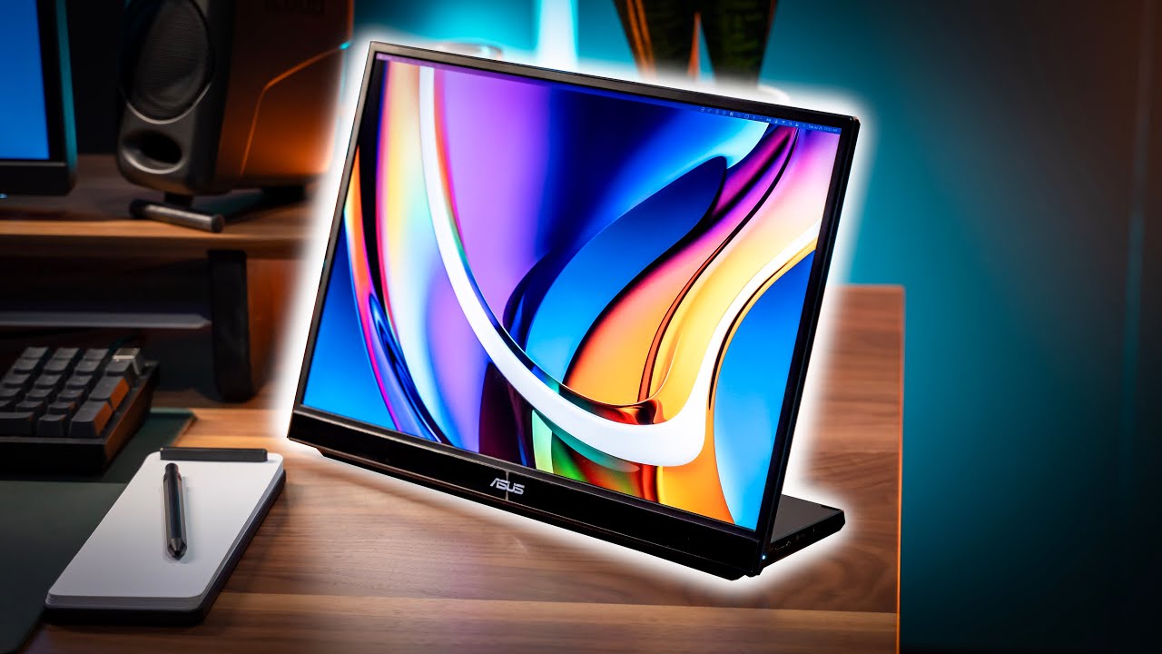 The BEST Upgrade for my Desk Setup in 2024! ASUS MB16QHG Portable Monitor