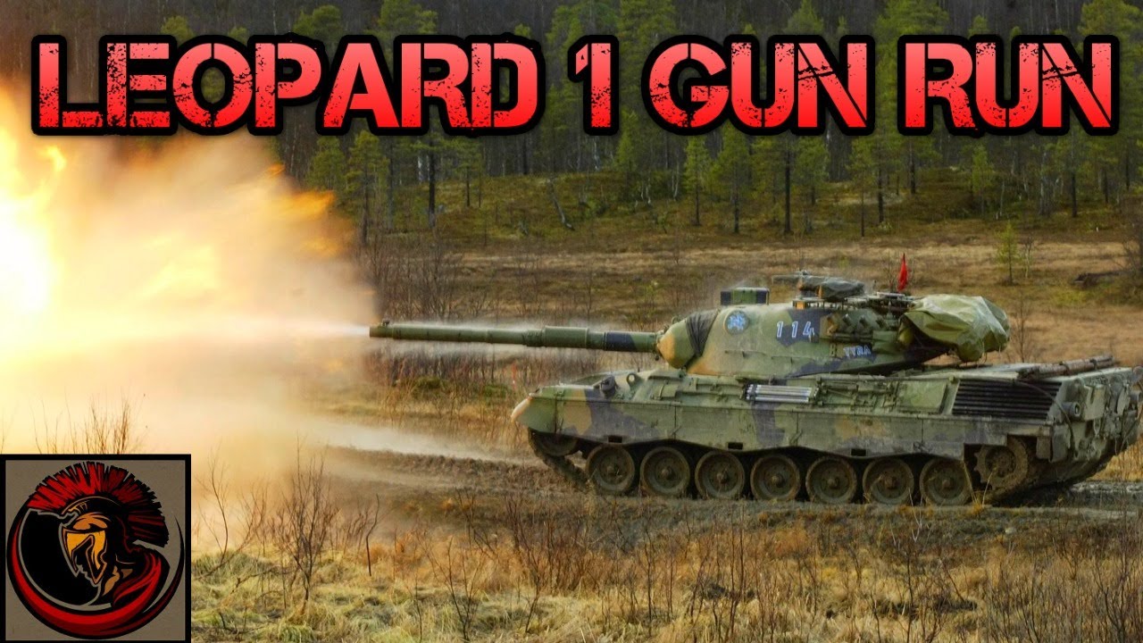 Leopard 1 Main Battle Tank Live Firing Training Exercise
