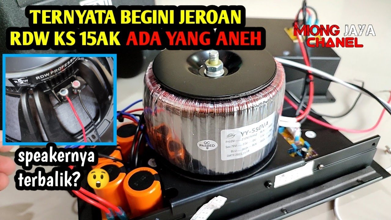 speaker aktif terbaik Rdw ks 15 ak. speaker rdw inside