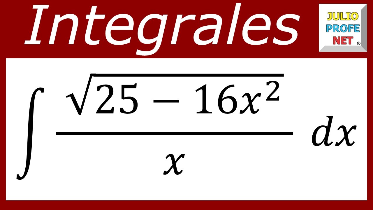 Integrales por sustitución trigonométrica - Ej. 3