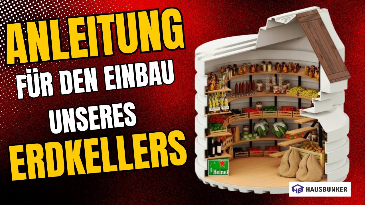 Anleitung f&uuml;r den Bau des 2,5m runden Erdkellers Modell 250D