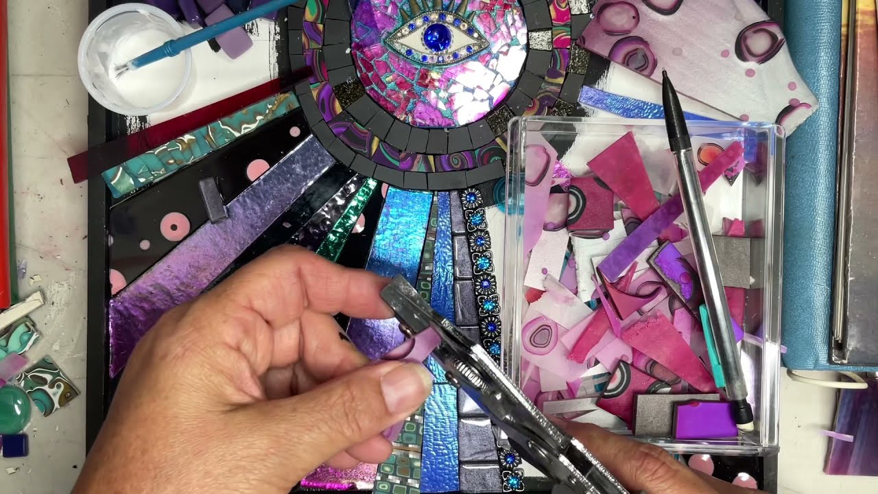 Awesome Tool for Polymer Clay Mosaic! Cut Baked Tiles!