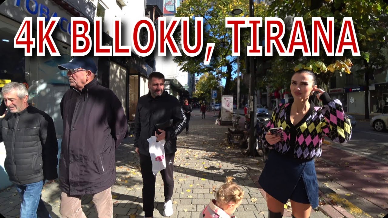 [4K] Walk around the Blloku. Tirana's trendiest area. Albania 2023