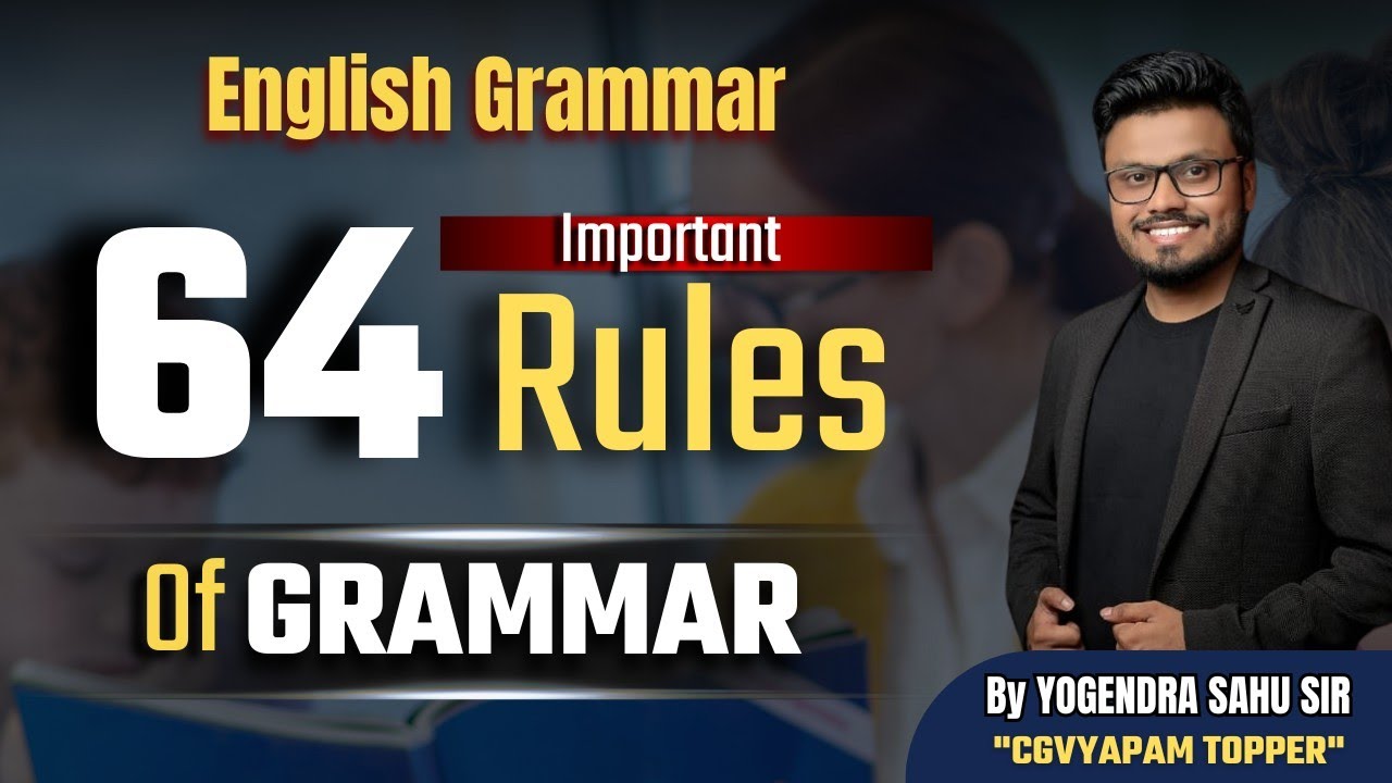 ENGLISH GRAMMAR || 64 Important Rules of Grammar || #englishgrammar #english