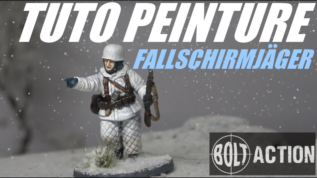 Tuto peinture rapide Parachutiste Allemand WINTER Bolt Action