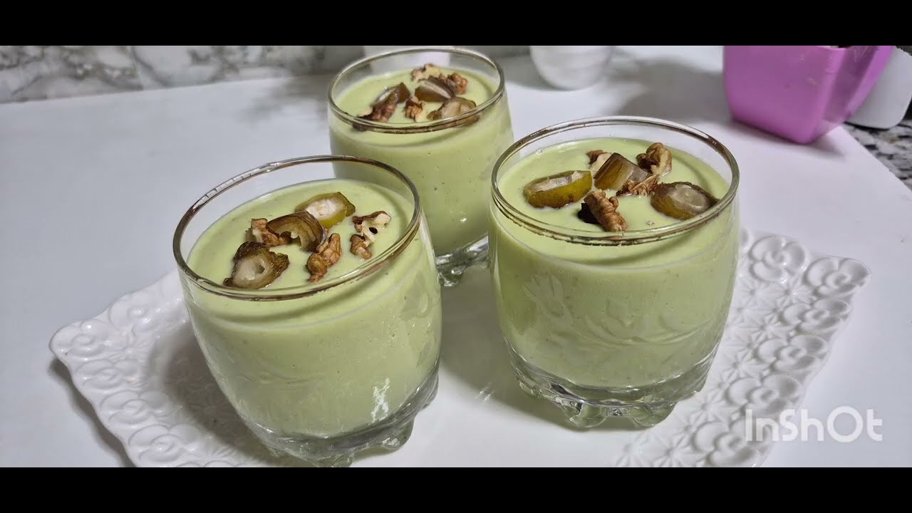 عصير صحي بدون سكر مع البنه والختوريه ديال عصير الافوكادو😋