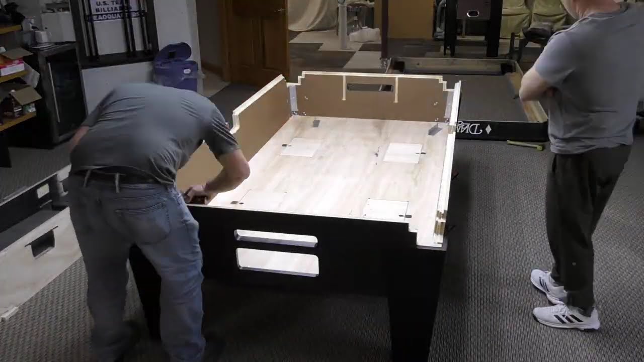 DIAMOND PRO AM  9ft. TABLE INSTALLATION  BY FACTORY CREW TIMELAPSE