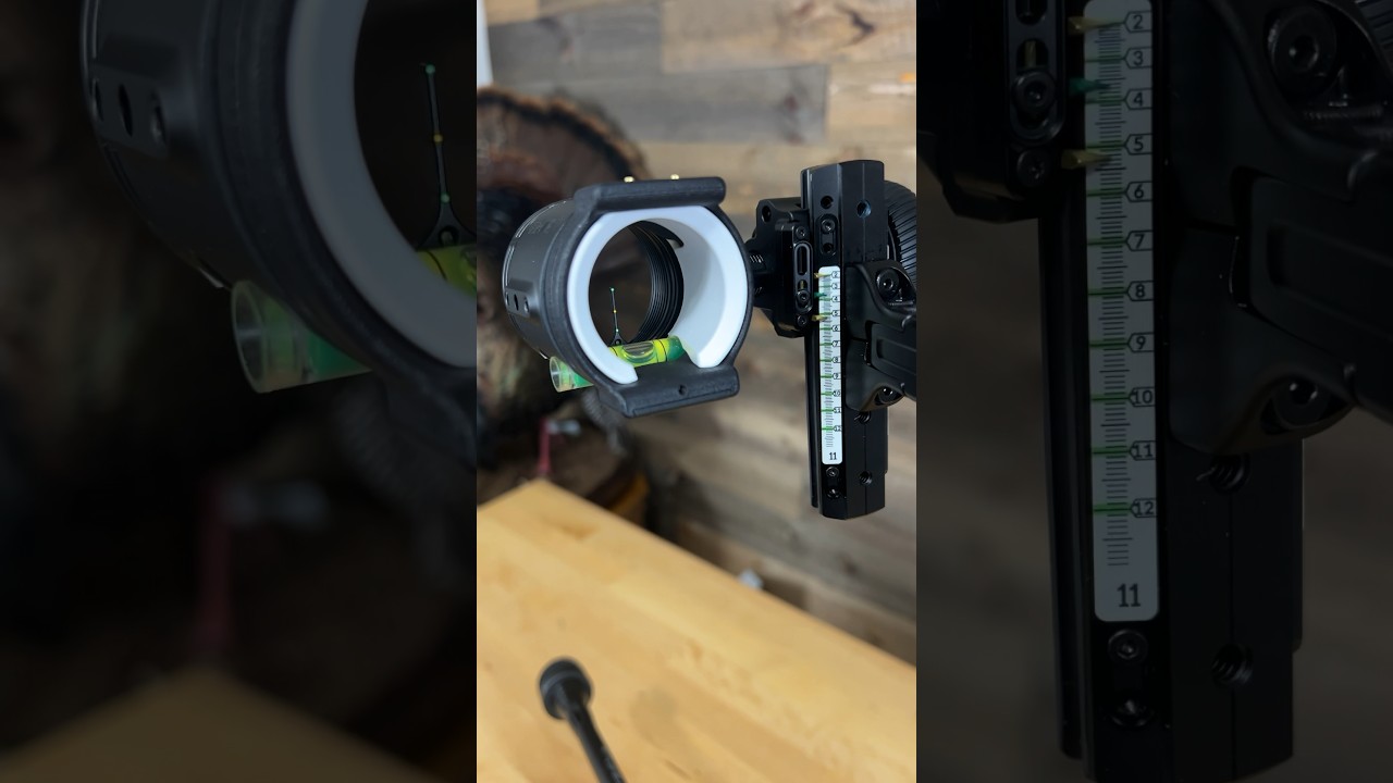 Зазор между штифтами на вертикальном прицеле Ultraview Triple Pin #ultraview #archeryequipment #a...