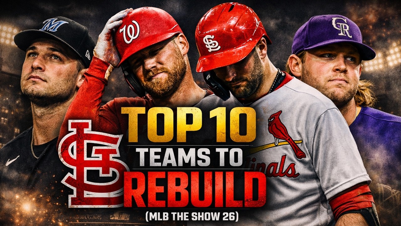 Топ-10 команд для перестройки в режиме франшизы MLB the Show 26!