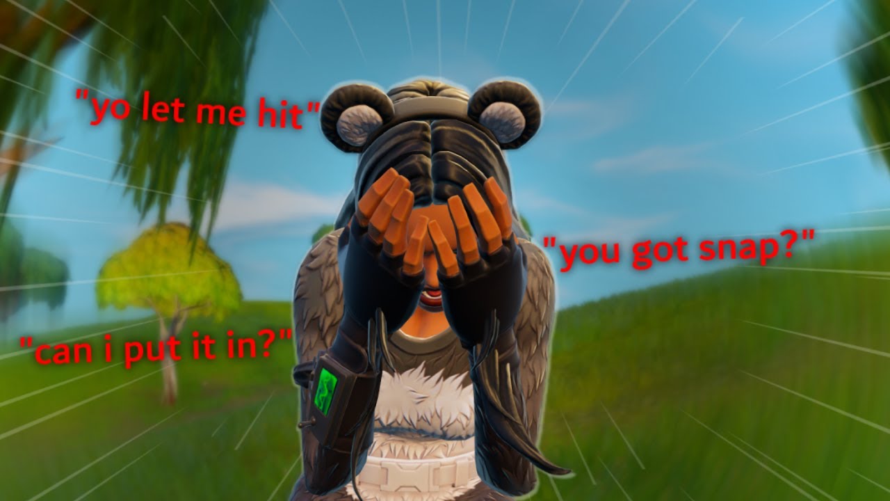 being a FEMALE on fortnite