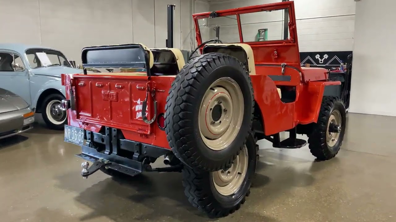 1946 Willys CJ2A in Red