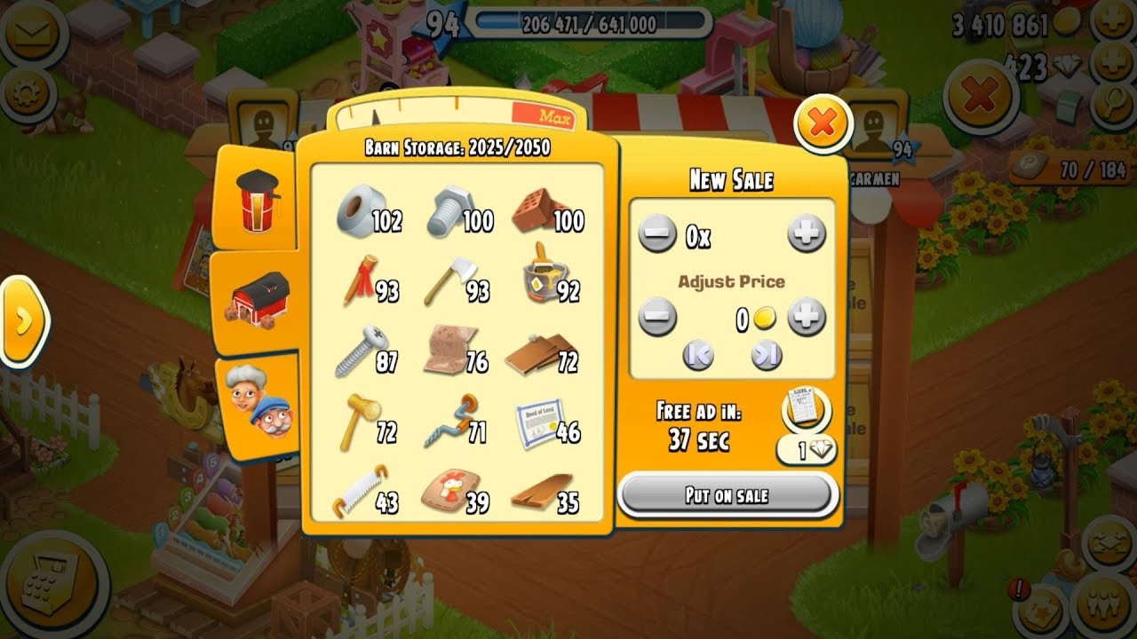 Hay Day Level 94 Update 13 HD 1080p