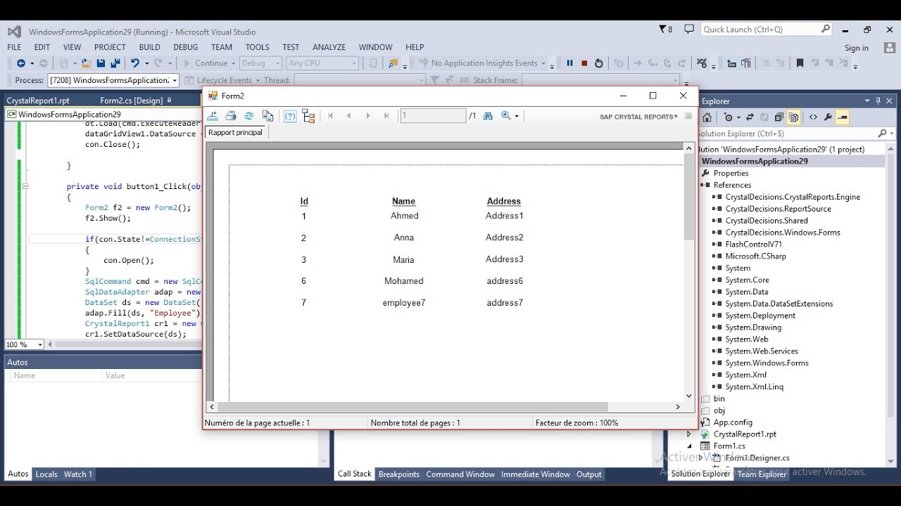 Using Crystal Reports with C# and Sql Server