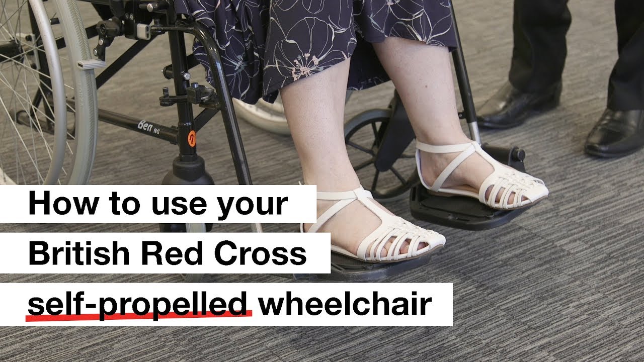 How to use your British Red Cross self-propelled wheelchair