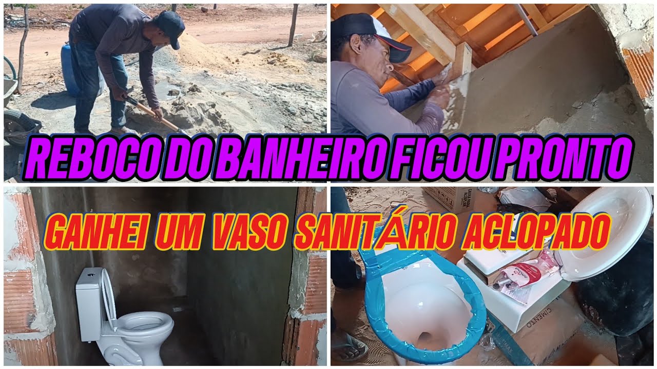 GANHEI UM VASO SANITÁRIO ACLOPADO DE UMA INSCRITA//MAS UMA ETAPA CONCLUÍDA 