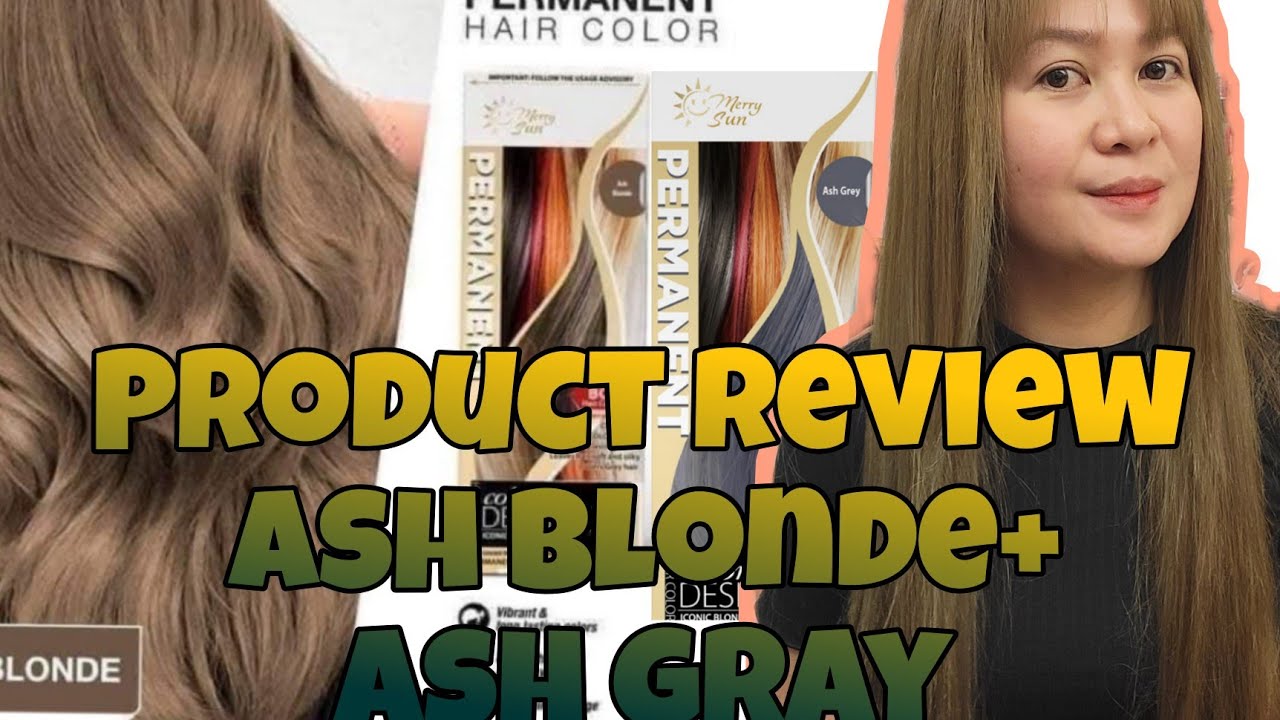MERRY SUN HAIR COLOR ASH GRAY AT ASH BLONDE PINAGHALO KO! GANDA NG RESULTS/ ( product review)