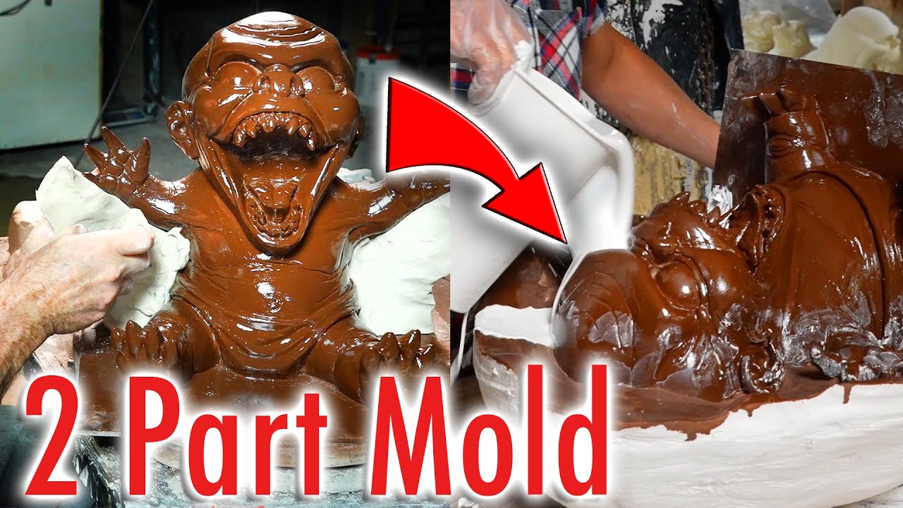 2 PART MOLD MAKING a Halloween Prop at Distortions Unlimited | Monster Lab