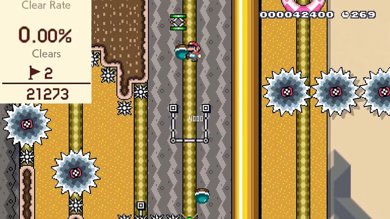 [SMM2] Kaizo Space: Mountain Maniac by Dansta (2nd Clear)