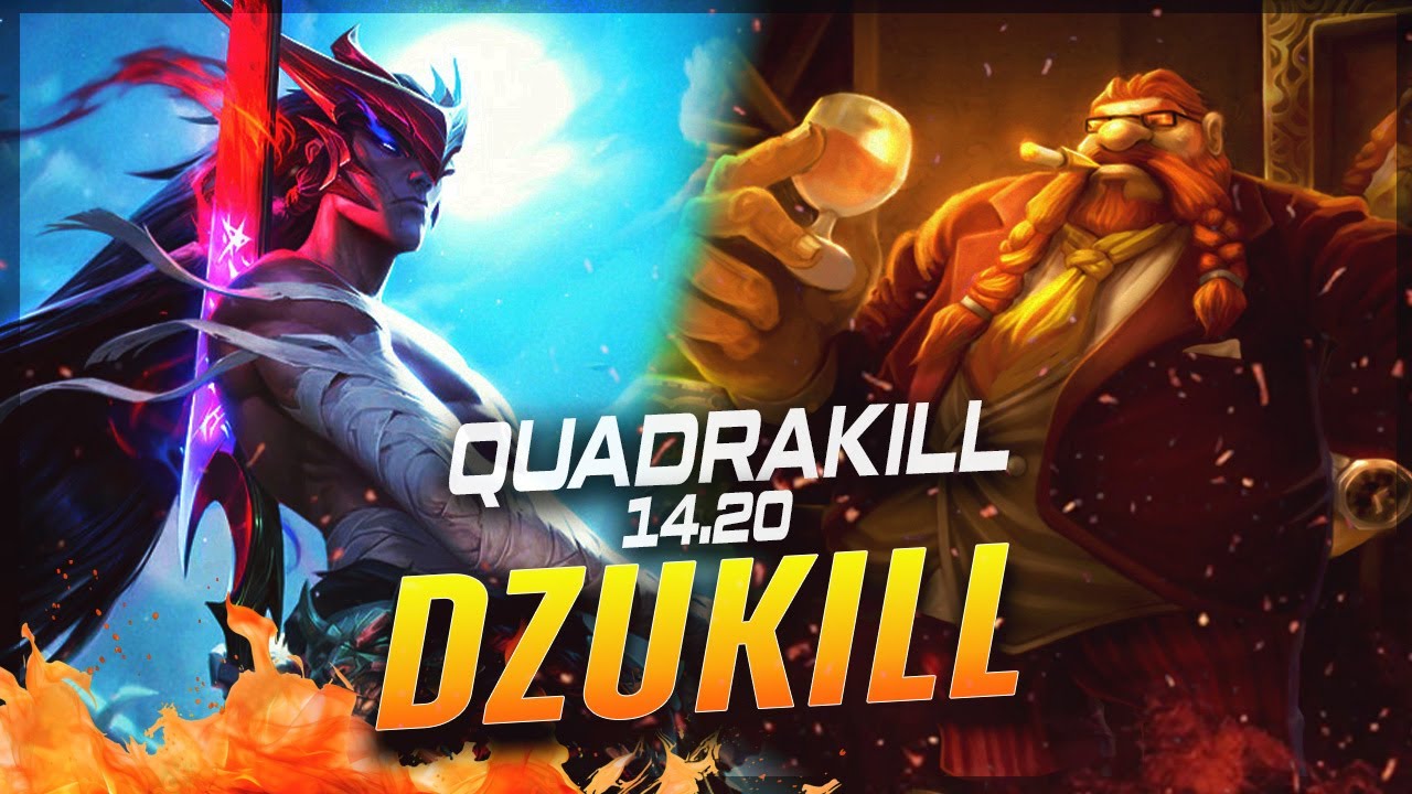 Dzukill Yone QuadraKill - Yone vs Gragas TOP Patch 14.20 - Yone Gameplay