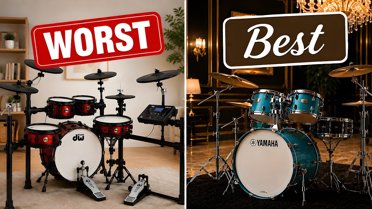 All 10 Major Drum Kit Brands Ranked From Worst To Best in 2026