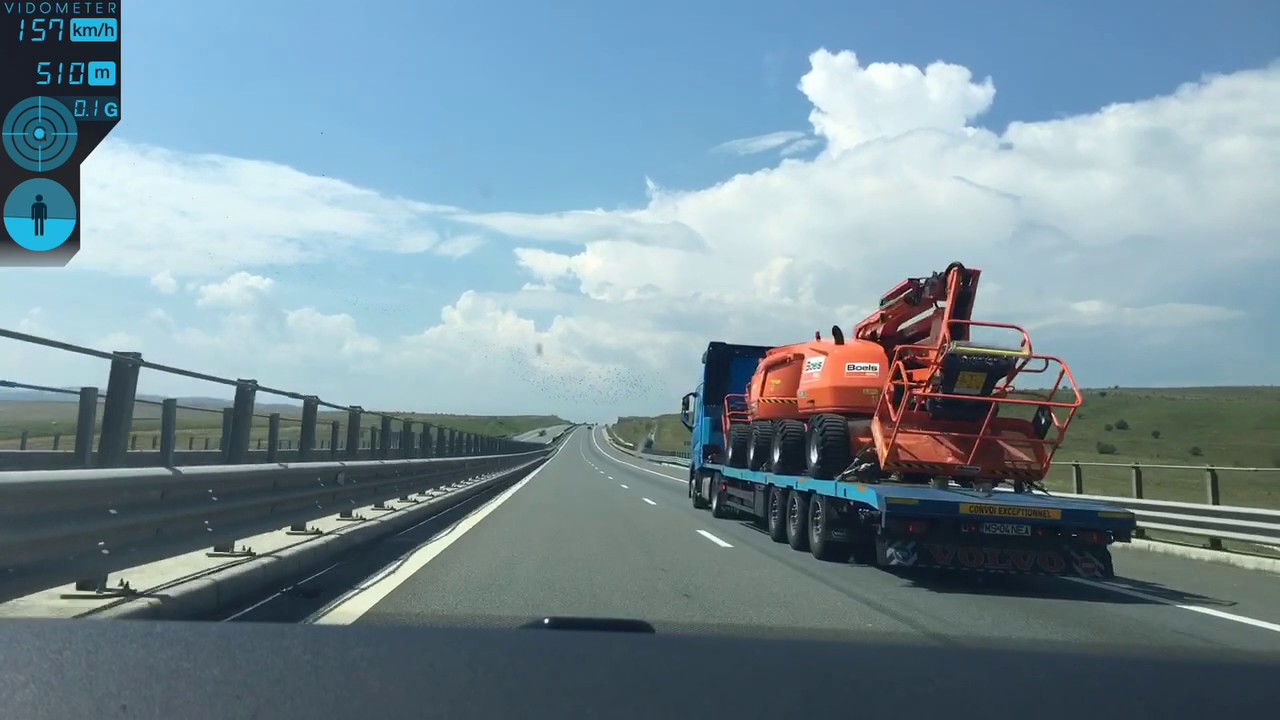 AutoStrada Romania A3 speed displayed