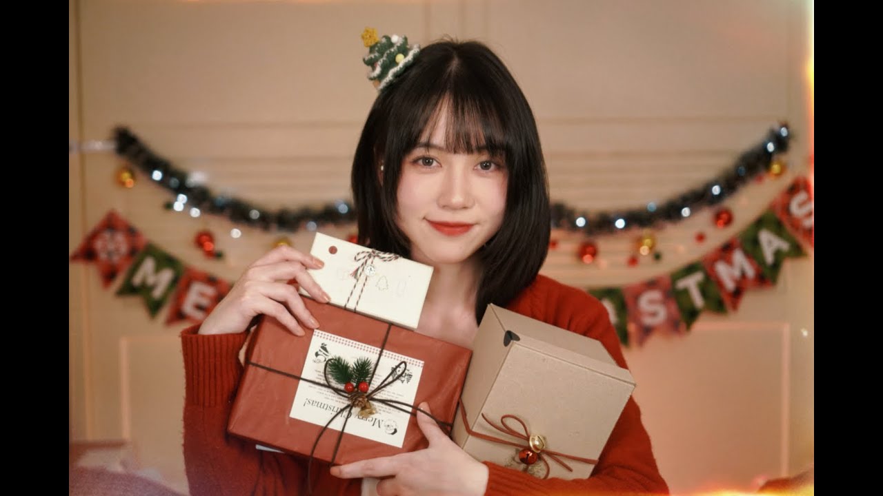 🧟‍♀️丧妹 ASMR／圣诞零食开箱🎄｜轻语试吃·聊聊这一年的故事和成长 Christmas Snack Unboxing Whisper Tasting & Sharing Stories