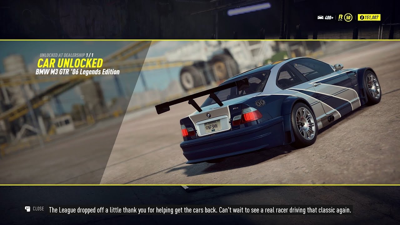 NFS Heat - Just Unlocked BMW M3 GTR from NFS Most Wanted (No Commentary)