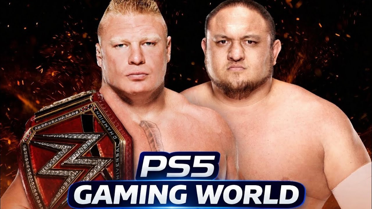 BROCK LESNAR vs SAMOA JOE – Universal Championship FULL MATCH 🔥#wwe #ps5 #ps5gaming #viral #trending