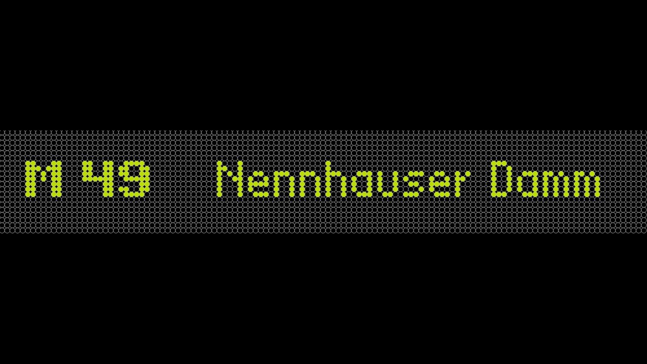 Berlin BVG Linie M49 Zoologischer Garten (Hertzallee) Richtung Heerstraße/Nennhauser Damm