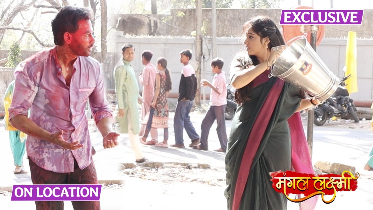 Mangal Lakshmi | On Location | Mangal ने Adit को ढूंढ लिया, मुँह पर फेंका पानी